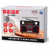 RADIO MD-1305BT STEREO USB SD ACUMULATOR TIP C - Img 4