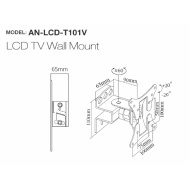 SUPORT TELEVIZOR LCD 10"-27" INCH T101V - Img 2