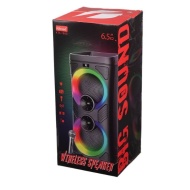 BOXA PORTABILA KTS 1860 BLUETHOOT FM MICROFON MICROSD JOC LUMINI - Img 3