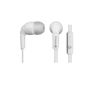 CASTI TITANUM CU FIR SI MICROFON TH 109W ALBE