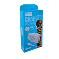 INCARCATOR FAST CHARGE GERLAX A2V CABLU MICROUSB 2 X USB 2.4A