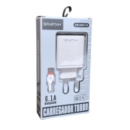 INCARCATOR TELEFON SPARTAN 6.1A 2 USB CS01 I5 CABLU TIP C - Img 2