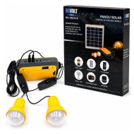 KIT PANOU SOLAR CU 2 BECURI 8822 LS INCARCARE TELEFON