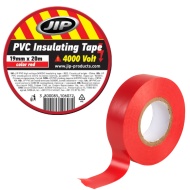 BANDA IZOLIR ADEZIVA PVC 4000 VOLT JIP 20 metri ROSU