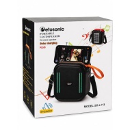 BOXA PORTABILA PETOSONIC SD L113 SOLAR BLUETOOTH USB TIP C MICROSD RGB SUPORT TELEFON - Img 2