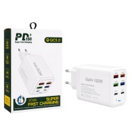 INCARCATOR PD150 GaN AC-0130 150W QC5.0 4 X USB A 2 X TIP C SUPER FAST - Img 2