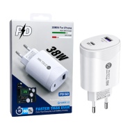 INCARCATOR RETEA PD 50, USB + TIP C 38W QC3.0