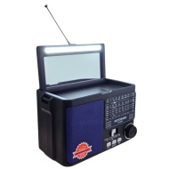 RADIO PORTABIL FP 606S BLUETHOOT ACUM SOLAR OGLINDA LED TIP C JACK USB MICROSD - Img 3