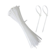 SET 100 x COLIER PLASTIC 3mm x 150mm ALB