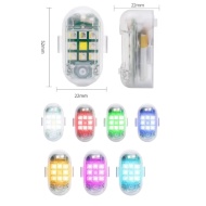 SET 2 LICURICI STROBOSCOP MAGNETIC RGB S 02 LED PUTERNIC TELECOMANDA - Img 2