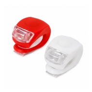 SET LUMINI BICICLETA ALB + ROSU/ ALB + ALBASTRU