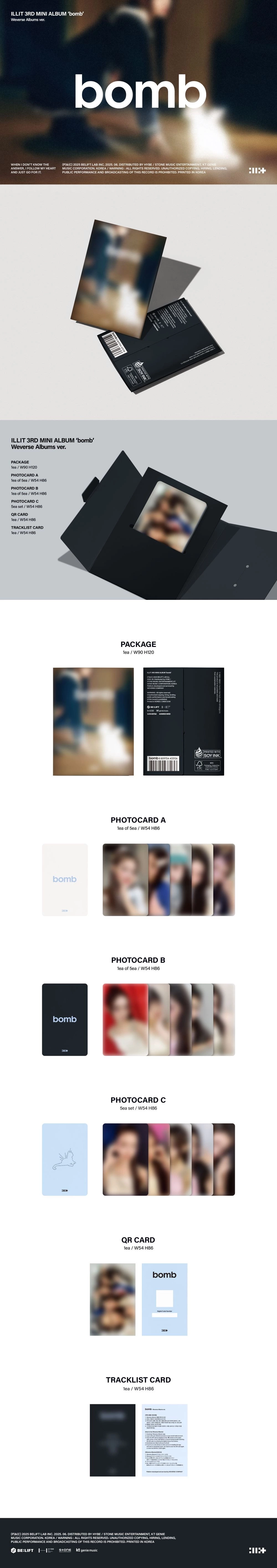 ILLIT - Bomb (Weverse Albums Ver.)