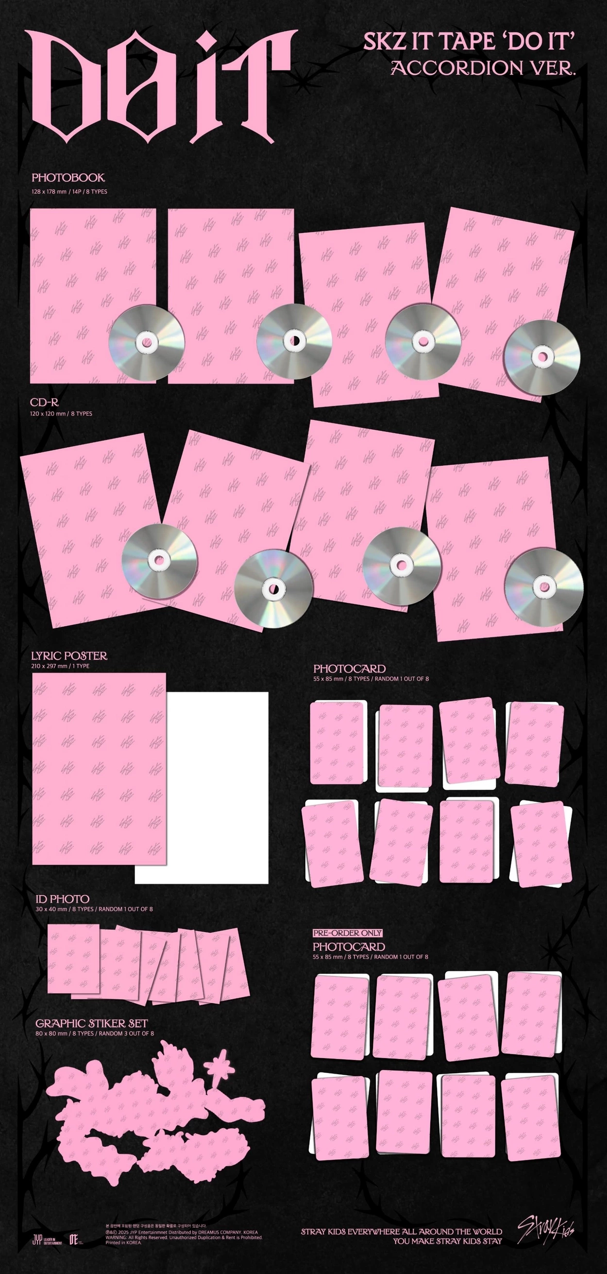 Straykids Doit 新品 itver 未開封 10枚セット Do it Stray Kids SKZ IT TAPE 