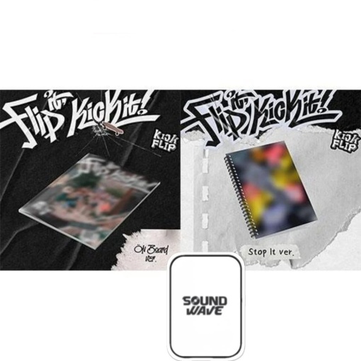 (POB) KickFlip - Flip It, Kick It (Photobook Ver.) Sound Wave Photocard (Random Cover)