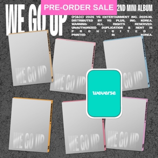 (POB) (10/10) BABYMONSTER - We Go Up (Pattern Ver.) Random Cover (Weverse POB)