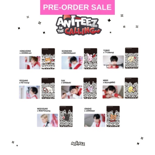 (12/01) ATEEZ - Aniteez In The Calling (Card Cover Sticker Set)