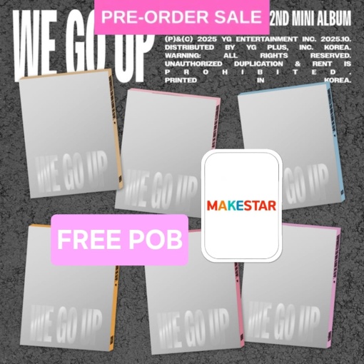 (FREE POB) (10/10) BABYMONSTER - We Go Up (Pattern Ver.) Random Cover (FREE Makestar Photocard)