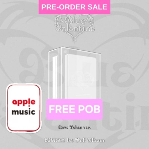 (FREE POB) (13/10) NMIXX - Blue Valentine (Love Token Ver.) FREE Apple Music Photocard