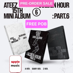 (FREE POB) (13/11) ATEEZ - Golden Hour: Part.6 (FREE Apple Music Photocard)