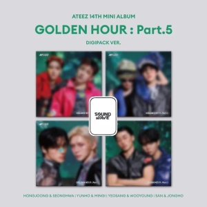 (POB) ATEEZ - Golden Hour: Part. 5 (Digipack Unit Ver.) Sound Wave Photocard (Random Cover)