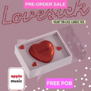 (FREE POB) (09/11) Chaeryeong (ITZY) - Lovesick (Heart Tin-Case Candle Ver.) FREE Apple Music Photocard