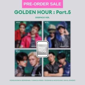 (POB) (26/06) ATEEZ - Golden Hour: Part. 5 (Digipack Unit Ver.) KQ Shop Photocard (Random Cover)