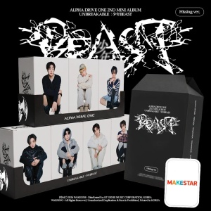 (POB) ALPHA DRIVE ONE - Unbreakable: 少年 Beast (Hissing Ver.) Makestar Photocard