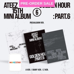 (POB) (13/11) ATEEZ - Golden Hour: Part.6 (Poca Ver.) Makestar Photocard (Random Cover)