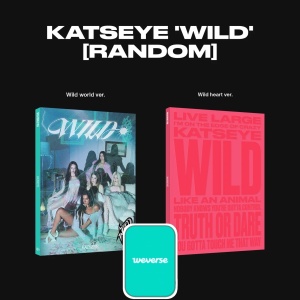 (POB) KATSEYE - Wild (Weverse Photocard + Keyring) Random Cover
