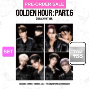 (SET) (POB) (13/11) ATEEZ - Golden Hour: Part.6 (Digipack Unit Ver.) KQ Photocards
