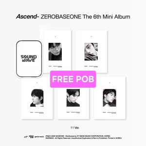 (FREE POB) ZEROBASEONE - Ascend- (11 Ver.) Random Cover (FREE Sound Wave Photocard)