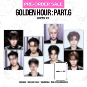 (POB) (13/11) ATEEZ - Golden Hour: Part.6 (Digipack Ver.) Hello Live Photocard (Random Cover)