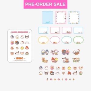(20/10) Secret Flocked Figure Keyring (Tin Case Sticky Note Set)
