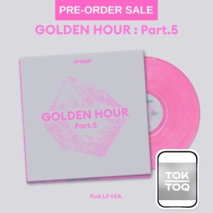 (POB) (30/06) ATEEZ - Golden Hour: Part.5 (Pink LP Ver.) KQ Shop Photocards