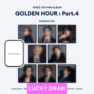 (LD) ATEEZ - Golden Hour: Part 4 (Digipack Ver.) Dear My Muse Lucky Draw (Random Cover)