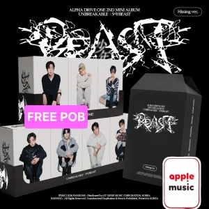 (FREE POB) ALPHA DRIVE ONE - Unbreakable: 少年 Beast (Hissing Ver.) FREE Apple Music Photocard