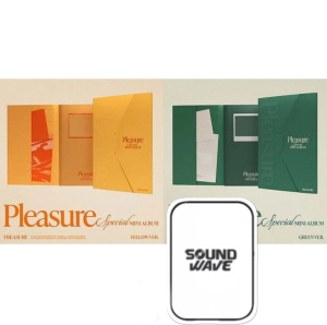 (FREE POB) TREASURE - Pleasure (Version) FREE Sound Wave Photocard