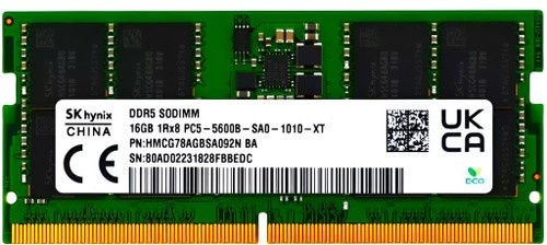 SK hynix 16GB DDR5 SO-DIMM メモリー 5600 Amazon.co.jp: SK-Hynix 16GB 5600MHz DDR5 PC5-44800 Non-ECC CL46