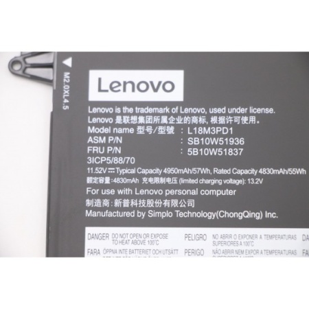 Baterie laptop Lenovo FRU SB10T83144, 11.58V, 4920mAh, 57Wh - Img 6