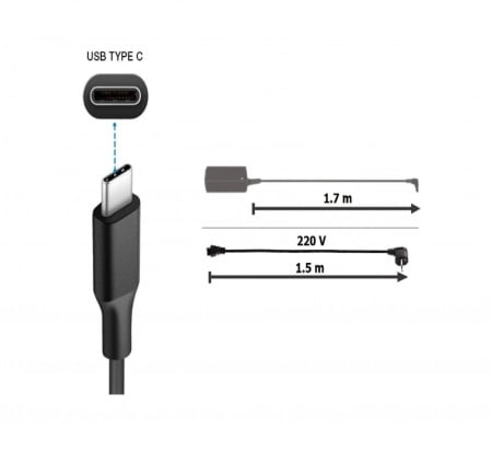 Incarcator laptop LENOVO IDEAPAD 320 - 17IKB - MT 80XM 65W cu mufa USB-C - Img 8