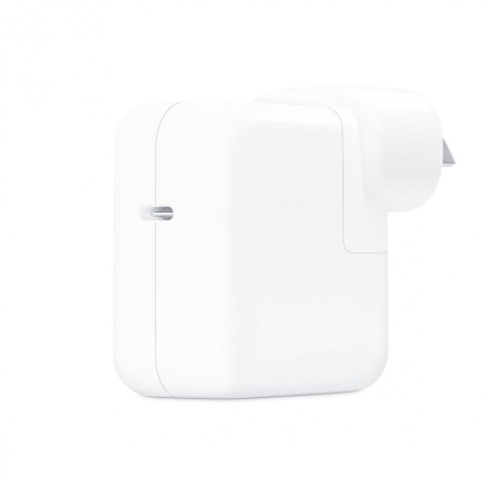 Incarcator laptop pentru Apple pentru Macbook, USB Type C, 30W, White + cablu USB-C to USB-C - Img 7
