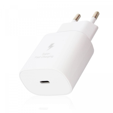 Incarcator retea Samsung super fast charging, 25W, White, Galaxy S10 5G, S20 5G, A80, A70 -TA800