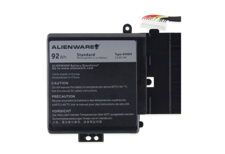 Baterie laptop Alienware 6JHDV , 14.8 V, 92Wh, pentru Alienware 17 R3 - Img 2