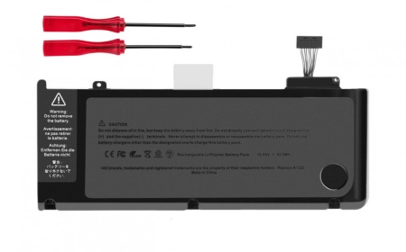 Baterie pentru MacBook Pro 13 Inch Unibody A1278, An 2009-2012 Model acumulator A1322, 5800mAh, 11.1V / 10.95V