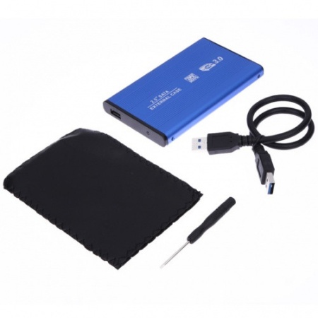 Rack extern pentru HDD sau SSD laptop 2.5'' / SATA - USB 3.0, Carcasa metalica iNEXUS Premium pentru HDD, compatibil Windows, MacOS, Linux, Unix - Albastru - Img 7