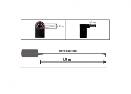 Incarcator laptop Asus F556 20V 2.25A 45W cu mufa 4.0 x 1.7 mm - Img 4