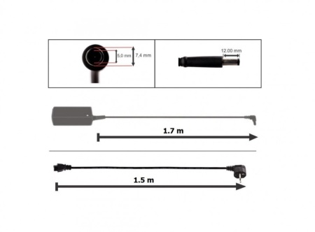INCARCATOR LAPTOP DELL ALIENWARE P06T001 65W MUFA 7.4 X 5.0 MM - Img 7