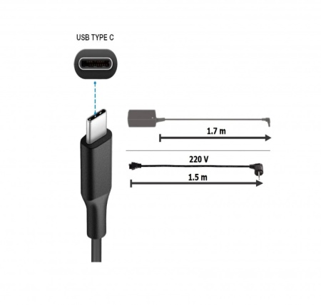 Incarcator Lenovo 65W USB-C pentru ThinkPad X1 Carbon 6th Gen (#20KG,20KH) 65W USB-C RE015 - Img 7