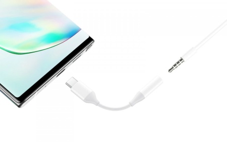 Samsung Galaxy Note 10, Note 10+, S10, S10 +, S20 5G DS, S20FE, A70, A50 Type-C to Jack 3.5mm, EE-UC10JUWE, White Adaptor - Img 3