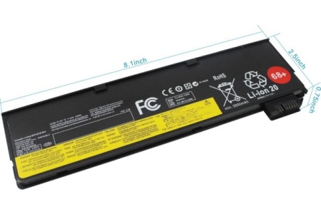 Baterie extinsa pentru Lenovo ThinkPad 10.8V 5200mAh 9 celule T550, T450S, T450, T440, T440S, X260, X240, X250, W550s, T560, T460, T460p, P50s 45N1130 45N1131 - Img 2